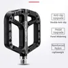Rockbros Ultralight Seal Bearings Bicycle Bike Pedals Cycling Nylon Road BMX MTB Pedals Flat Platform Bicycle Parts Accessories 240105