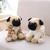 20CM Stuffed Simulation Dogs Plush Sharpei Pug Lovely Puppy Pet Toy Plush Animal Toy Children Kids Birthday Christmas Gifts 240105