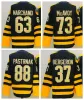 Personalizzato Uomo Donna Gioventù Boston''bruins''jersey 88 David Pastrnak 63 Brad Marchand 73 Charlie Mcavoy Maglie da hockey Nero Giallo Ed