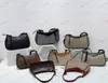 Omuz çantası lüks tasarımcı baskılı ızgara nokta deri crossbody çanta hobo bagaj alt koltuk paketi moda çanta eyer çantaları satchel