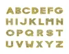 1300pcslot AZ Gold color full rhinestone Slide letter 8mm diy charms alphabet fit for 8MM leather wristband keychains2395724