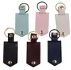 Leder-Schlüsselanhänger, Anhänger, Sublimation, blanko, Aluminiumlegierung, Auto-Schlüsselanhänger, Wärmeübertragung, DIY, dekorativer Schlüsselbund, 6 Farben