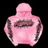 Heren Hoodies Sweatshirts Y2k Hoodie Sweatshirt Hellstar Hip Hop Bet Grafische Print Roze Oversized Capuchon Heren Dames Harajuku Gothic Tops Street chic T230731 B6A8