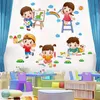 SHIJUEHEZI Dessin Animé Enfants Stickers Muraux Décor DIY Nuages Stickers Muraux pour Chambres D'enfants Bébé Chambre Pépinière Décoration de La Maison 240105