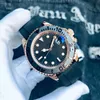 Luxury Mens Automatic Mechanical Ceramics Watches 40mm full rostfritt stål Gliding Clasp Swimming armbandsur Sapphire Luminous Watch