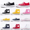 Chaussures pour enfants High Low 1970S Canvas All Stars Running Shoe Eyes Girls Boys 1970 Red Black Children Casual Sneakers Baby Toddler Sports CANC4XS #