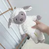 Peluche mouton crème 35cm, poupée douce en peluche, peluche d'agneau moelleuse, cadeau pour enfants de haute qualité, décor de chambre 240106