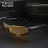 Aluminium Magnesium Männer Sonnenbrille Polarisierte Sport Fahren Nachtsicht Brille Sonnenbrille Angeln UV400 Randlose Sonnenbrille 220510299m