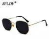 Hexagon Men Women Sunglasses Square Polygon Sun Glasses Designer Retro Shades Metal Frame Top Uv400 de Sol Hombre Y2188H