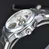 2023 Ny modeklocka Mens Automatisk kvartsrörelse Vattentät högkvalitativ armbandsur Hour Hour Hand Display Metal Strap Simple Luxury Popular Watch AA9636
