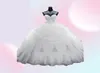 2017 16 ans robe robes de bal débutante robes de Quinceanera dentelle appliques organza or perlé paillettes robes de mascarade personnalisé M4062298