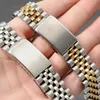 Bracelet en acier inoxydable en métal à extrémité incurvée pour Bracelet de luxe DATEJUST accessoires de Bracelet de montre hommes 18mm 19mm 20mm 21mm 22mm 240106