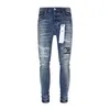 Lila Jeans Denim-Hose Herren Lila Jeans Designer Jean Herrenhose High-End-Qualität Gerades Design Retro Streetwear Casual Jogginghose Jogg
