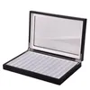 12 Wooden Pen Box Display Storage Case Pen Holder Collector Organizer Box with Transparent Window Black243M