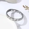 Bangle Fashion Stainless Steel Stars Cross Elastic Italian Links Charm Bracelet Simple Design Men Women DIY Jewelry 2024