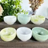 Decorative Figurines Natural Bowl Reiki Spiritual Healing Quartz Stone Carving Craft Crystal For Home Decor Meditation