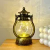 1pc Golden Bronze Color Luminous Night Light, Kerosene Lamp, Hand Light, Atmosphere Lamp, Desktop Decoration Lamp, Small Hand Light, Retro Shape
