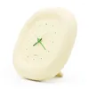 Wall Clocks INS Milk Yellow Bubble Clock Seat Living Room Home Bedroom Silent Multi Functional Simple Creative Decoration