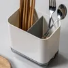 Contenitori per cucina 1 pezzo portaposate cucchiaio forchetta utensili rack organizer scolapiatti supporto ripiano multifunzionale