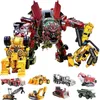 AOYI Cool 8 IN 1 Oversize Devastator Transformatie Speelgoed Jongen Anime Haak Actiefiguren Robot Autotechniek Voertuig Model Kids 240106