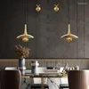 Подвесные светильники Подвесной светильник хромированный, золотой, регулируемый по высоте, для гостиной, столовой, светодиодный светильник для декора дома