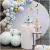 Autres fournitures de fête d'événement 3pcs cylindre rond piédestal affichage art décor gâteau support plinthes piliers pour bricolage décoration de fête de mariage Dhtwn