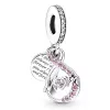 925 Silver New Original European Charm Eternal Symbol Suitable for PAN Bracelet Heart Shaped Pendant DIY Women's Jewelry Free Shipping