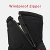 Vattentäta män Kvinnor Snöstövlar Hög topp Ankel Winter Boots Platform Warm Plush Man Cutton Shoes Outdoor Non-Slip Snowboots Male 240106