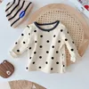 Baby's Meisjes Jongens Dieptepunt Top Broek Tweedelige Peuter Kinderen Lente Herfst Ondergoed Kleding Kids Homewear 0-3Years Kleding 240105