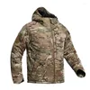 Vestes de chasse veste d'hiver en plein air réflexion de la chaleur Camouflage chaud tactique hommes manteaux à capuche multi-poches