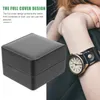 Boîte de rangement de montre-bracelet, assiettes décoratives, conteneur en PU, affichage, emballage cadeau