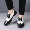 Elegante herenkledingschoenen Echt leer heren koeienhuid Business Casual Sociale schoen Mannelijke bruiloftsschoenen Zapatos Hombre Golf