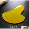 Arts and Crafts Factory Mas Stones Rocks żywica Gua SHA SCRA Tools Scraper for Body Face Spa Acupunkture Therapy Trigger Tr Dhbme