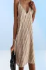 Sukienki zwyczajne impreza Mini sukienka Kobieta lato 2021 Seksowna otwarta opłacie rykat Vneck Great Gatsby Costume Fringed 5385828