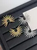 Orecchini venettali Bottegaly piccoli orecchini di girasole glassati in argento in argento di fascia alta per donne in orecchini metallici del nuovo temperamento