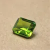 Joanlyn Peridot Dikdörtgen Yüzlü Taş Emerald Cut Peridot Gem 10x12mm C18G 240105