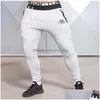 Pantalons pour hommes Vente en gros - Médaille d'or Fitness Stretch Cotton Mens Body Engineers Jogger Drop Delivery Vêtements Vêtements Dhj1I