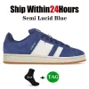 Casual Shoes Campus 00s Suede Sneakers Black Dark Green Wonder White Valentines Day Semi Lucid Blue Ambient Sky Mens Womens Trainers