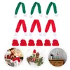 12 Pcs Mini Beanie Christmas Decor Knitted Hat Adornment Crafts Bottle Cover Decoration Yarn 230920