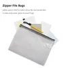 Storage Bags 20Pcs B5 Zipper Document Pouch Zippered File Board Games For Office School Home Travel 11.4 X8.2 Inch