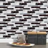 9 27 54st Mosaic Brick Tile Tile Stickers för badrum Kök tapeter vattentät självhäftande diy vägg klistermärke hem dekor dekal 22249j