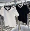Women T Shirt Designer dla kobiet koszule z literą i mody kropkową z haftowanymi literami Summer Short Sleved Tops TEE Woman Clothing4765