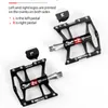 Rockbros Mountain Bike Cykelpedaler Cykling Ultralight Aluminium Alloy 4 Bearings MTB Pedals Bicicleta Bike Pedals Flat BMX 240105