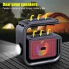 Alto -falantes portáteis Alto -falante sem fio Solar Poente de solar, criativo Retro Mini Speaker Solar Charging Pooder Ponte para o quarto Home YQ240106