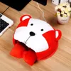 USB Aquecido Mouse Pad Mouse Mão Mais Quente Com Suporte de Pulso Inverno Urso Dos Desenhos Animados Macio Quente Gaming Mouse Pad PC Tapete de Ratos para Gamer 240105