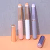 Makeup borstar bärbara runda huvud mini läppborste bär lock läppstift concealer mjuk syntetisk tjej glans smet