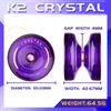 Magicyoyo yoyo responsivo para crianças k2 cristal duplo propósito plástico yo-yo para iniciantes substituição rolamento de esferas sem resposta 240105