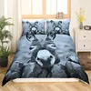 Donkey King Queen Duvet Cover Cartoon Funny Bedding Set Farmhouse Animal Comforter Cove Sunflower Polyester Quilt 240106