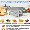 Máquina profissional de corte de batata frita com 2 lâminas de aço inoxidável manual cortador de batata vegetal utensílios de cozinha 240106