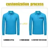 Design Men's Polo Shirt Solid Color Long Sleeve Lapel Golf Shirt Casual Fashion Advertising Culture Shirt Print Text/Brand 240106